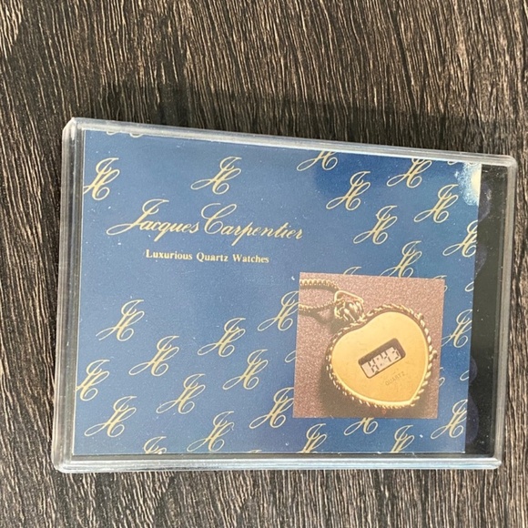 Vintage Jacques Carpentier Digital Quartz Heart Watch Necklace Pendant No Chain - Picture 6 of 10